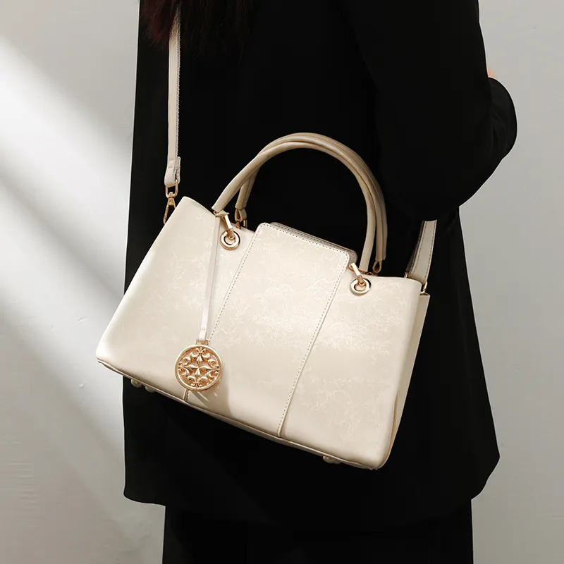 H YXIANG Microfiber Synthetic Leather One Shoulder Handbags Women's Multicolor-8