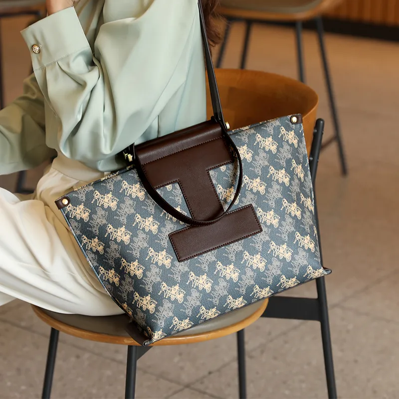 H YXIANG Microfiber Synthetic Leather Tote Bag Shopping Bag Crossbody Bag Shoulder Bag Women's Multicolor-1