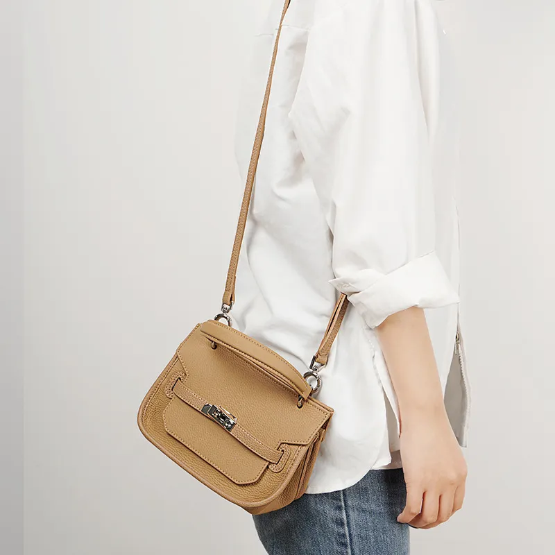 H YXIANG Cow Leather Shoulder Bag Women's Multicolor-11
