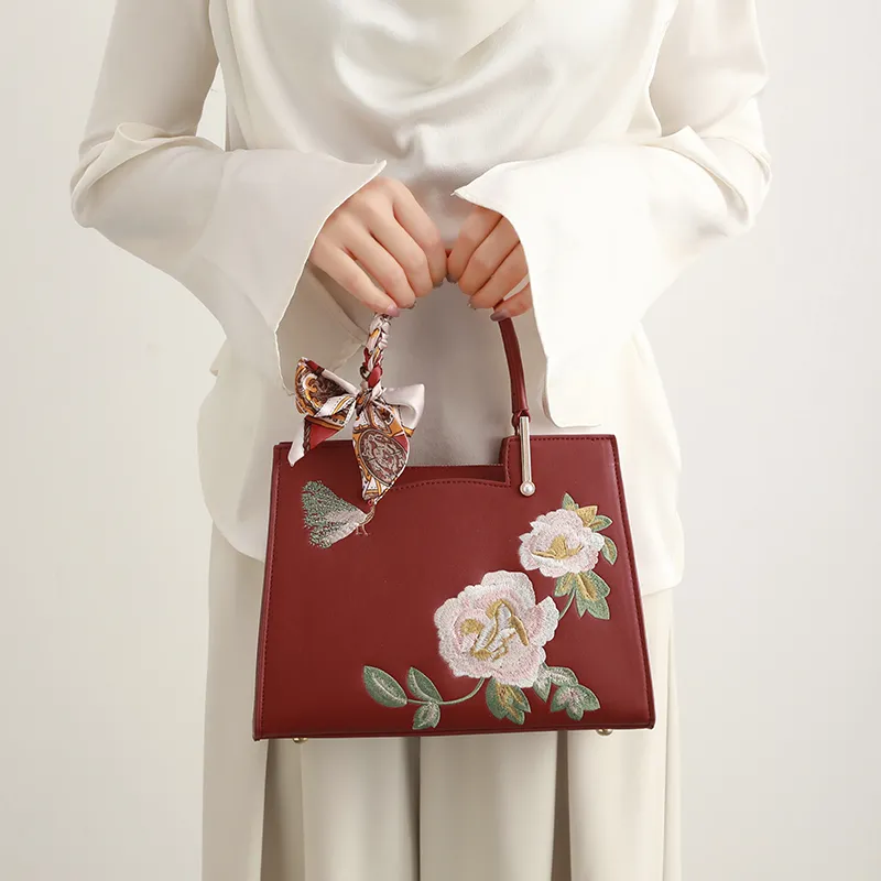 H YXIANG Microfiber Synthetic Leather Handbag Women's Multicolor-4