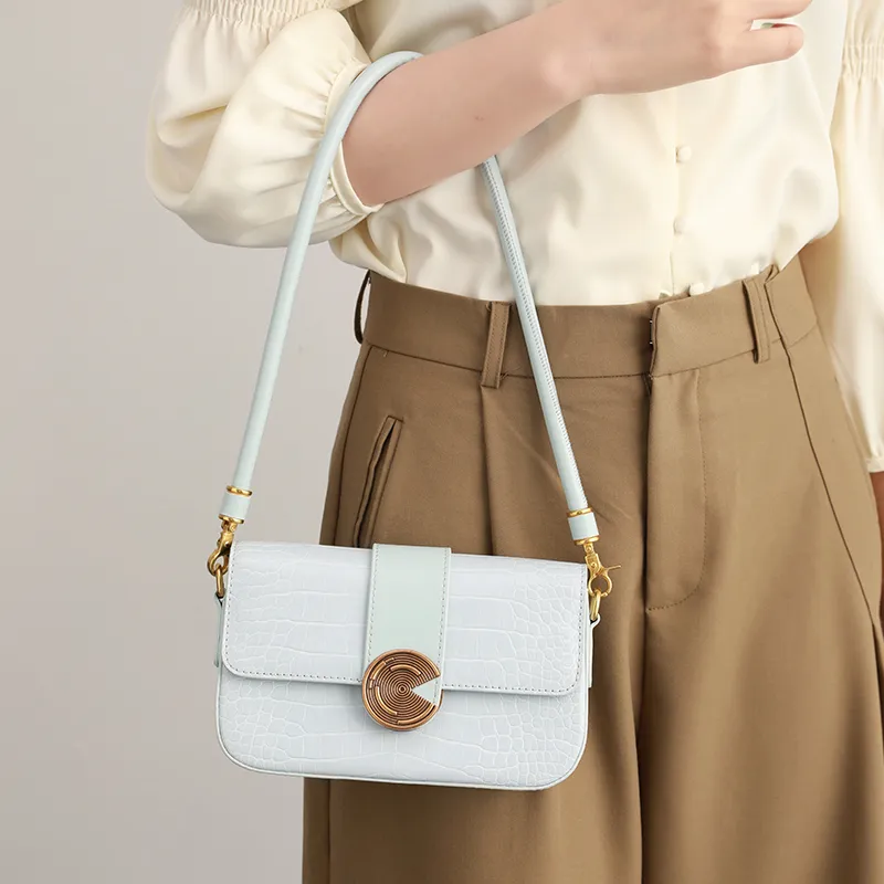 H YXIANG Microfiber Synthetic Leather Shoulder Bag Women's Multicolor-6