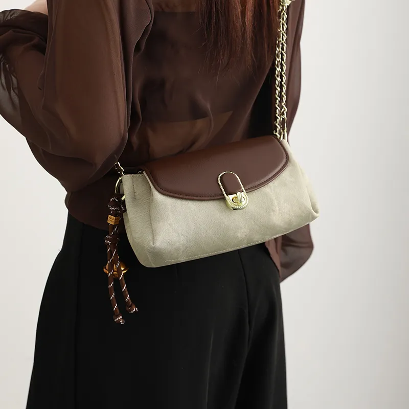 H YXIANG Microfiber Synthetic Leather Shoulder Bag, Crossbody Bag Women's Green-2