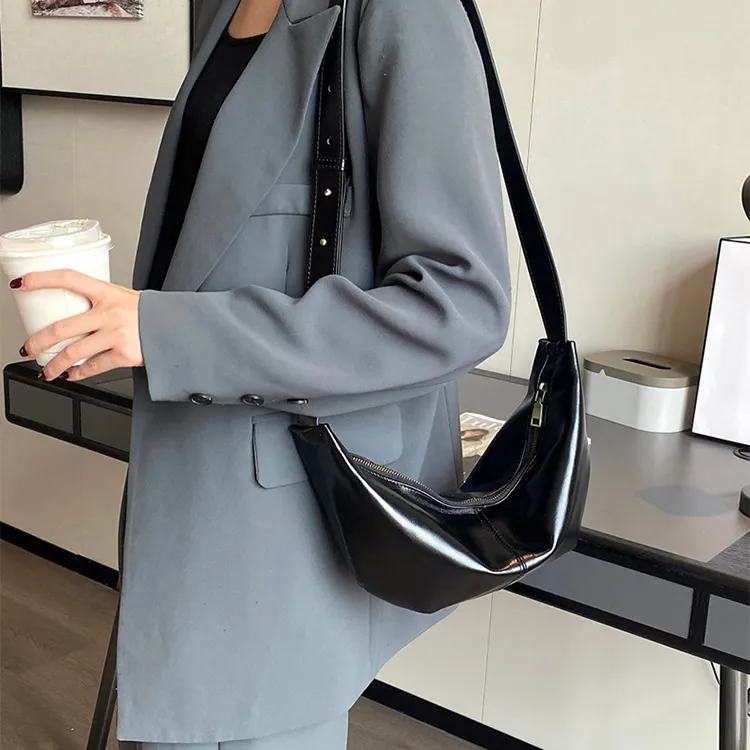 H YXIANG Top Grain Cow Leather Shoulder Bag Regular Women's Multicolor-1