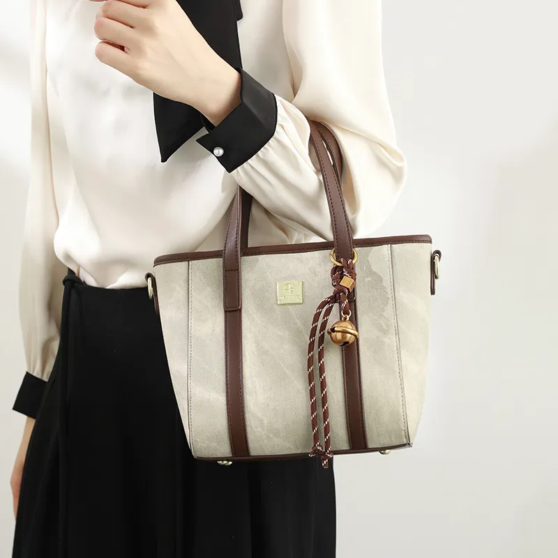H YXIANG Microfiber Synthetic Leather Handbag Women's Green-3