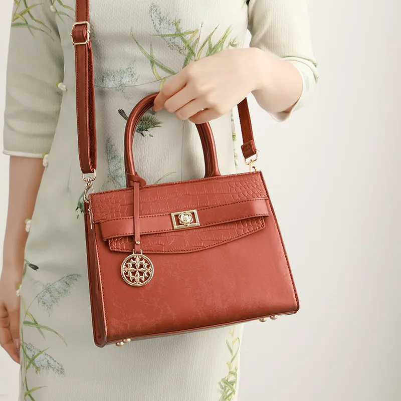 H YXIANG Microfiber Synthetic Leather Shoulder Bag, Handbag Women's Multicolor-3