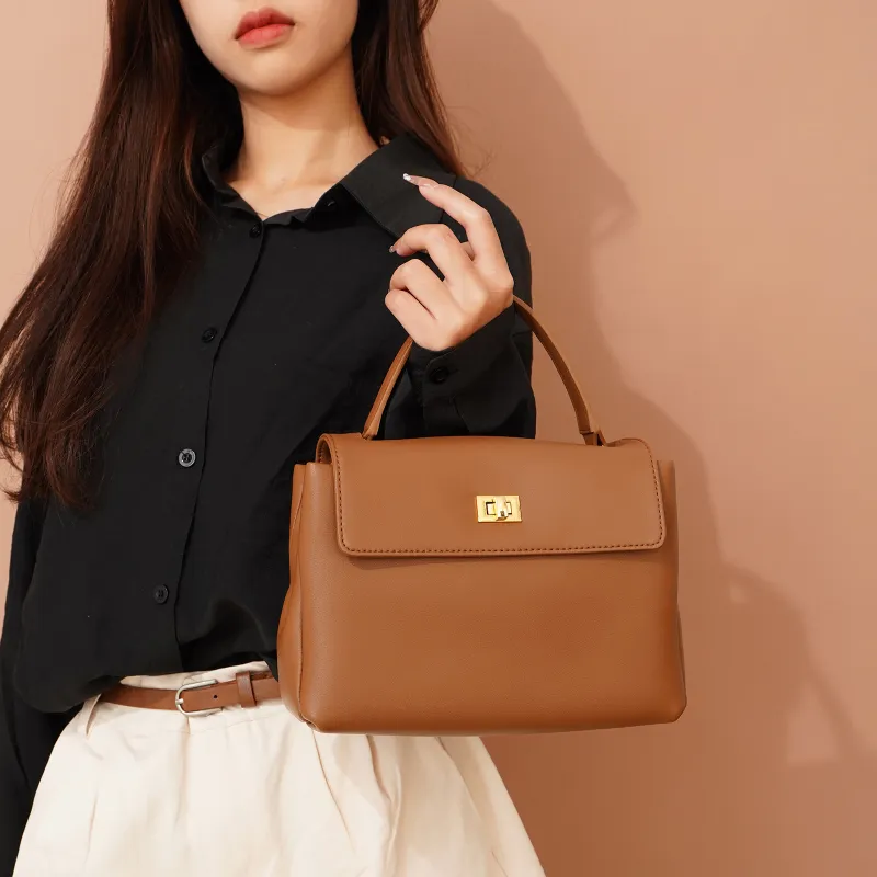 H YXIANG Cow Leather One Shoulder Handbags Women's Multicolor-10