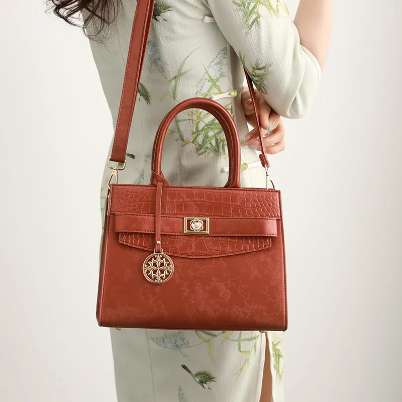 H YXIANG Microfiber Synthetic Leather Shoulder Bag, Handbag Women's Multicolor-4