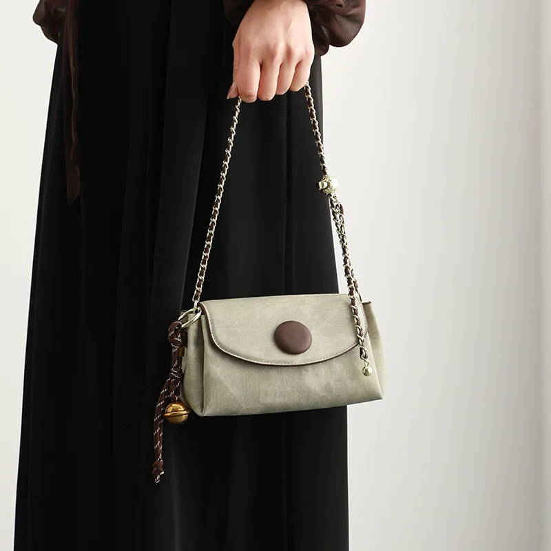H YXIANG Synthetic Leather Crossbody Bag, Shoulder Bag Women's Green-6