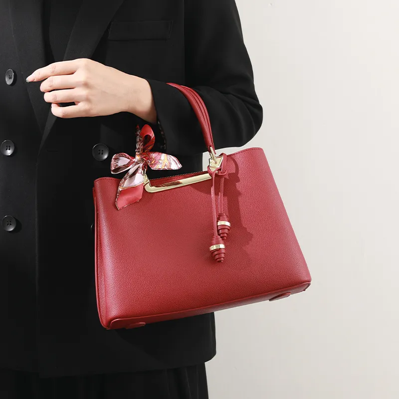 H YXIANG Microfiber Synthetic Leather One Shoulder Handbags Women's Multicolor-5