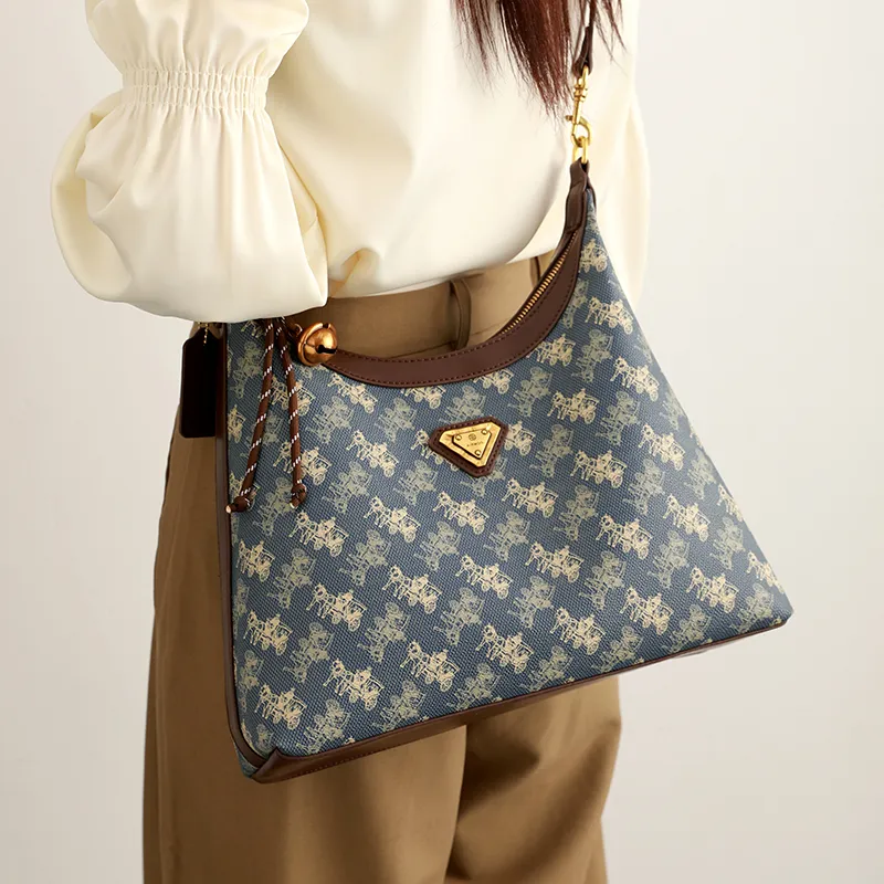 H YXIANG PVC Crossbody Bag, Shoulder Bag Women's Blue-1