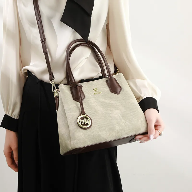 H YXIANG Microfiber Synthetic Leather Handbag Women's Green-6