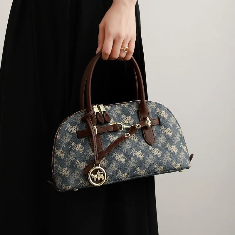 H YXIANG PVC Shoulder Bag, Crossbody Bag, Handbag Women's Blue-7