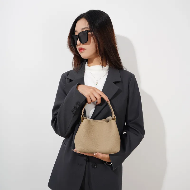 H YXIANG Top Grain Cow Leather Handbag Women's Multicolor-4