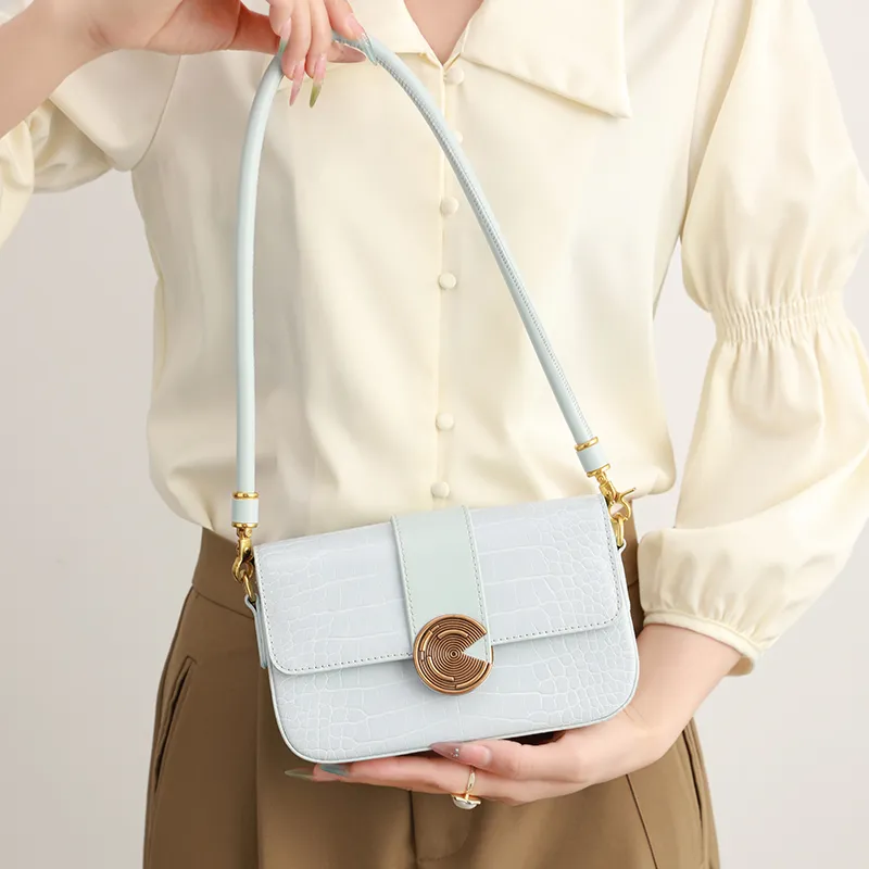 H YXIANG Microfiber Synthetic Leather Shoulder Bag Women's Multicolor-5