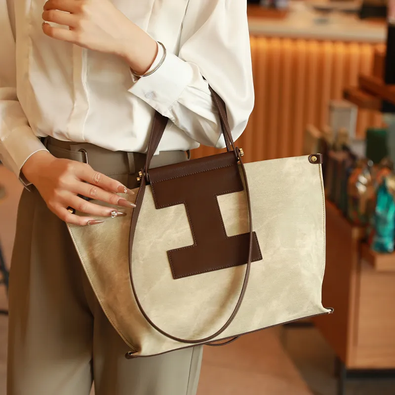 H YXIANG Microfiber Synthetic Leather Shoulder Bag Regular Women's Green-4