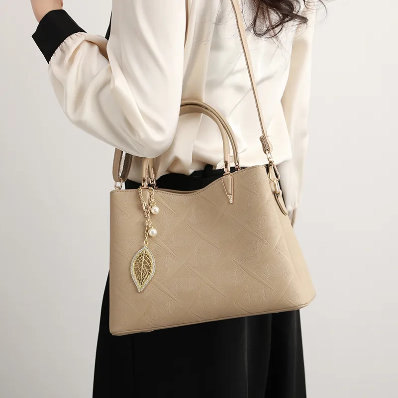 H YXIANG Microfiber Synthetic Leather Handbag Women's Multicolor-4