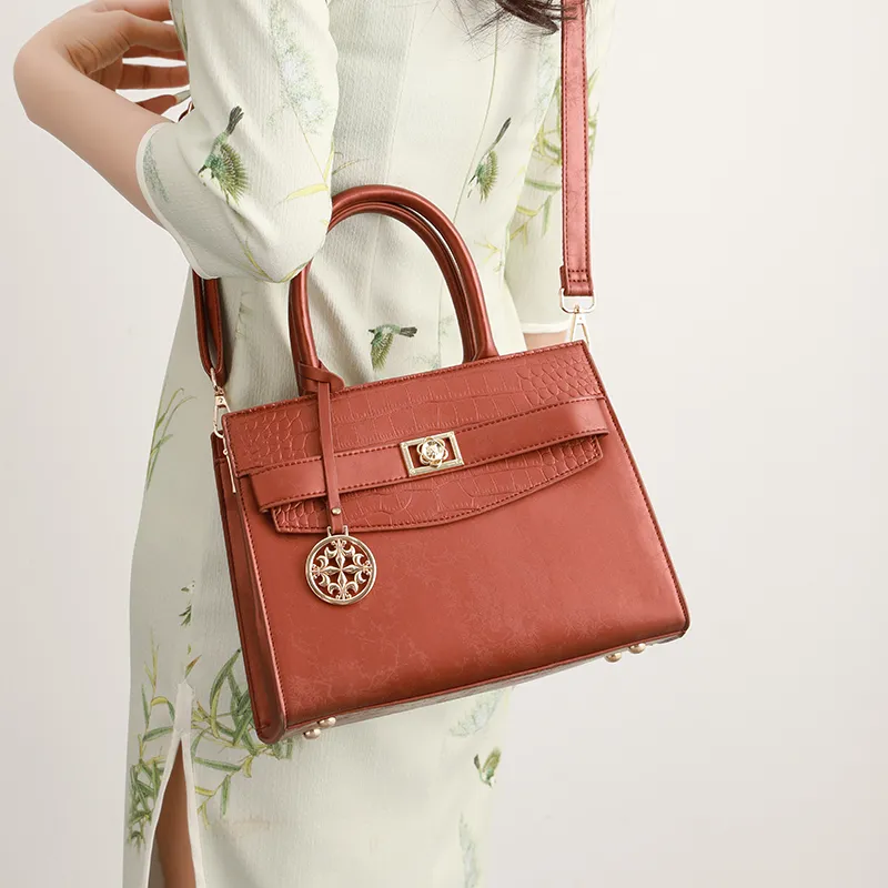 H YXIANG Microfiber Synthetic Leather Shoulder Bag, Handbag Women's Multicolor-2