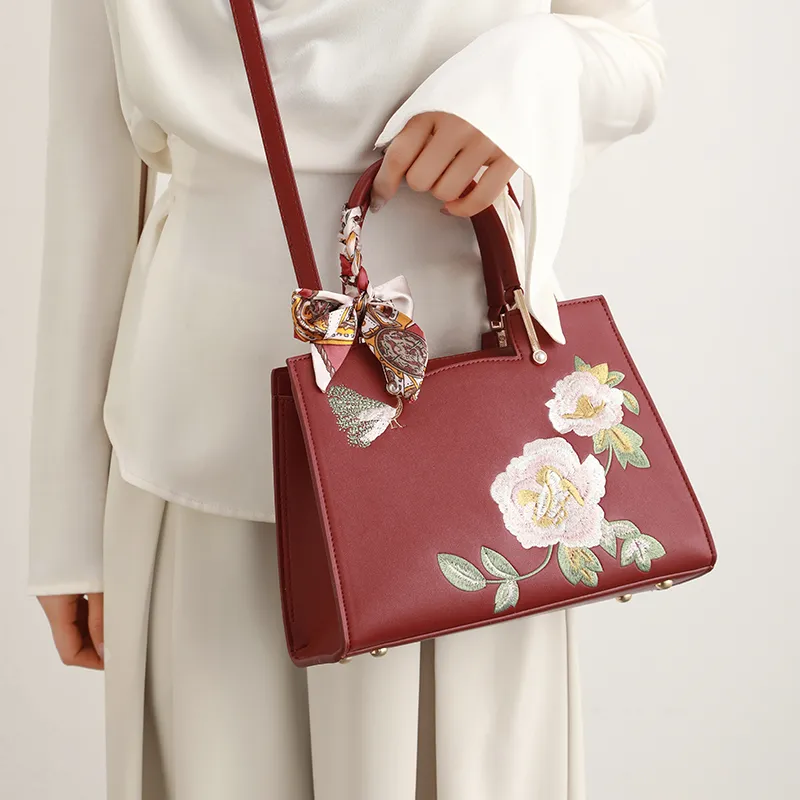 H YXIANG Microfiber Synthetic Leather Handbag Women's Multicolor-3
