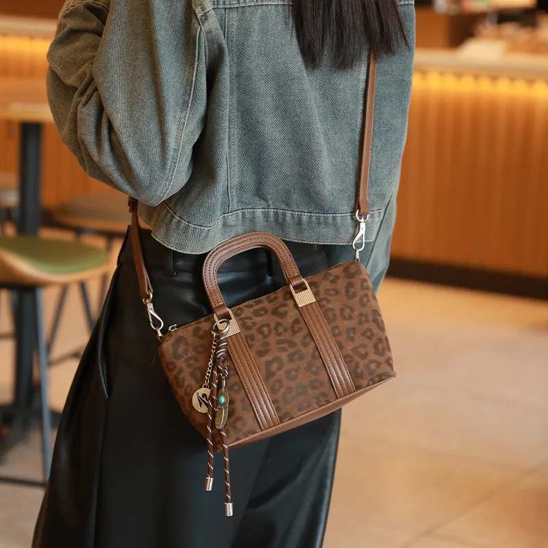 H-YXIANG Microfiber Synthetic Leather One Shoulder Crossbody Handbag Women's Multicolor-1