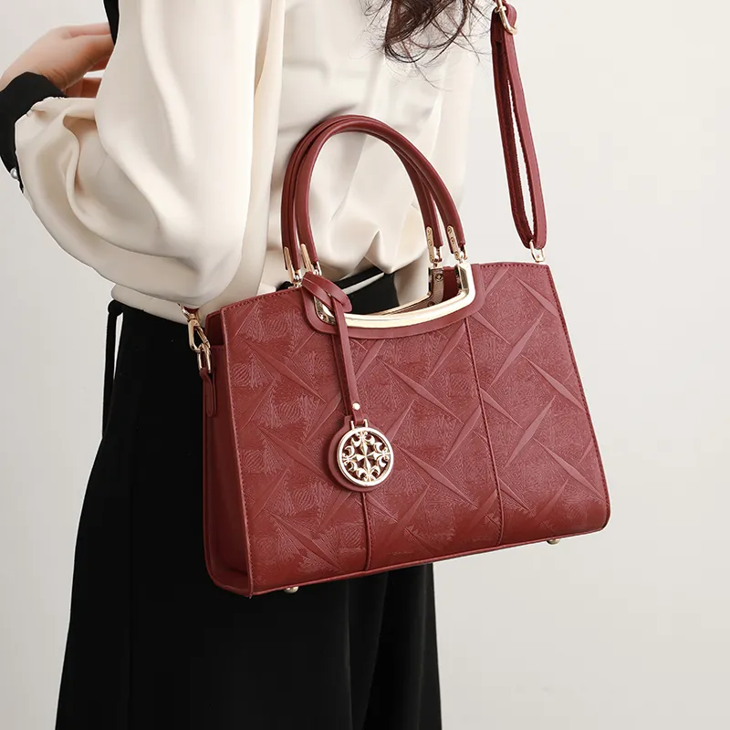 H YXIANG Microfiber Synthetic Leather One Shoulder Handbag Women's Multicolor-7