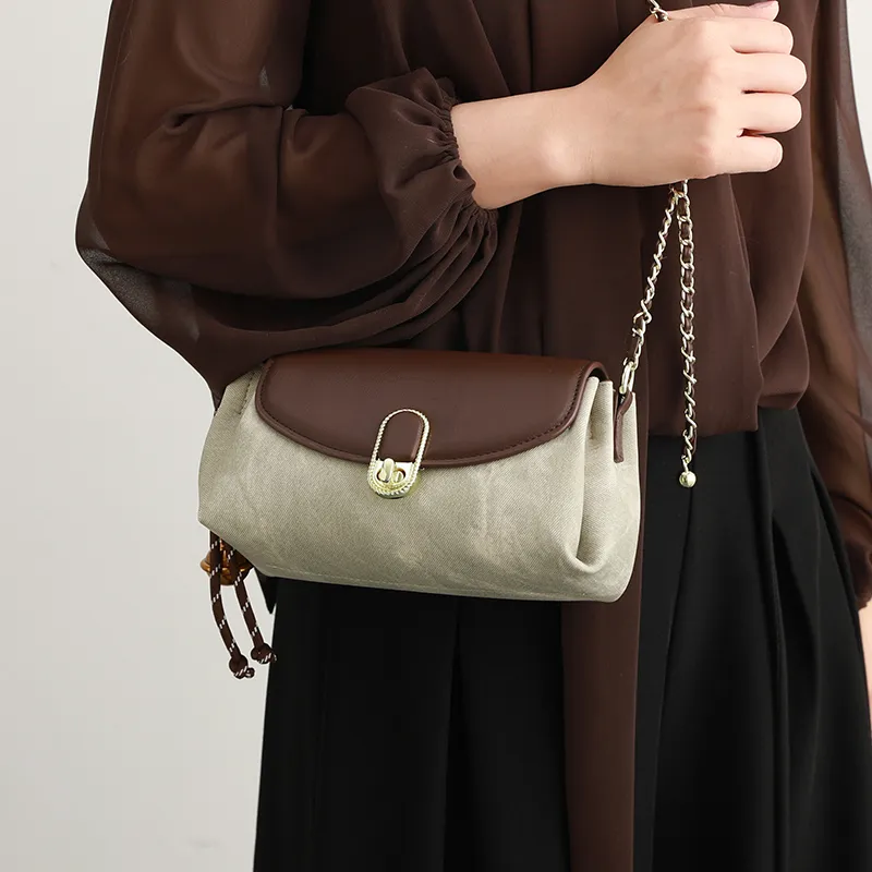 H YXIANG Microfiber Synthetic Leather Shoulder Bag, Crossbody Bag Women's Green-5