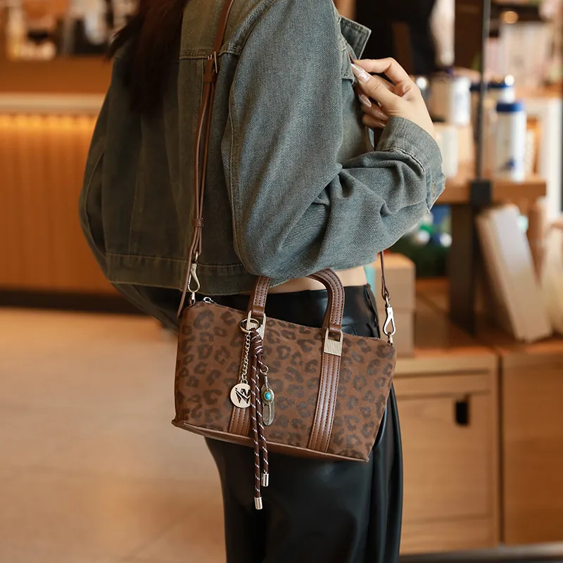 H-YXIANG Microfiber Synthetic Leather One Shoulder Crossbody Handbag Women's Multicolor-3