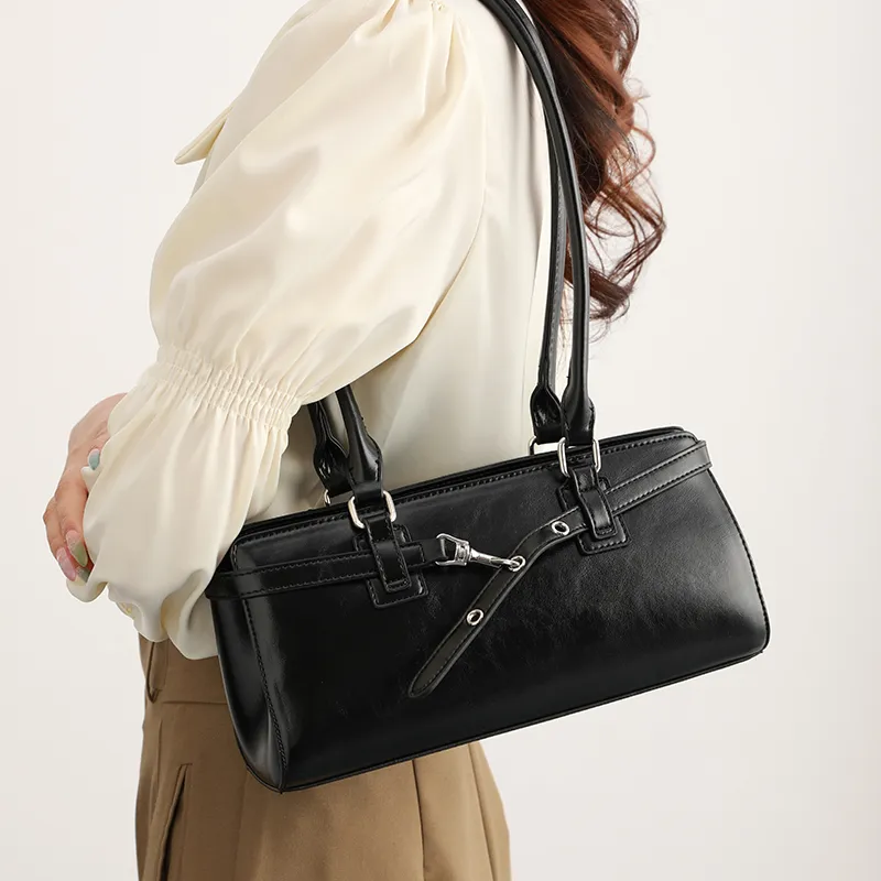 H YXIANG Microfiber Synthetic Leather Shoulder Bag Women's Multicolor-3