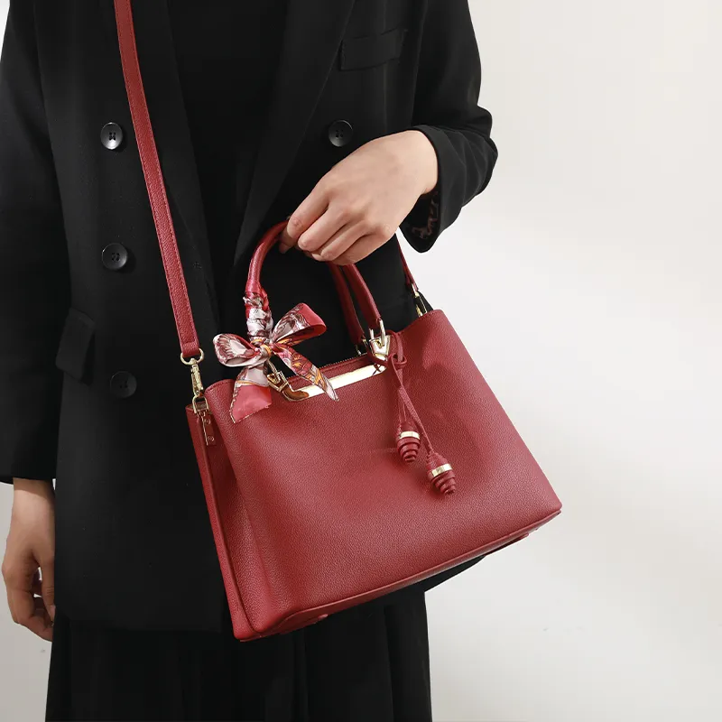 H YXIANG Microfiber Synthetic Leather One Shoulder Handbags Women's Multicolor-2