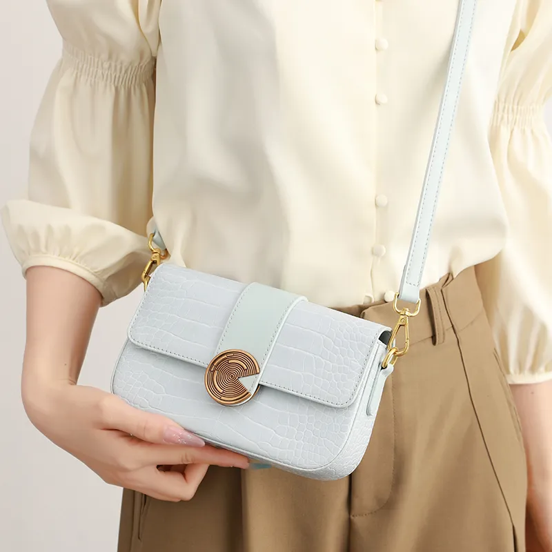 H YXIANG Microfiber Synthetic Leather Shoulder Bag Women's Multicolor-4