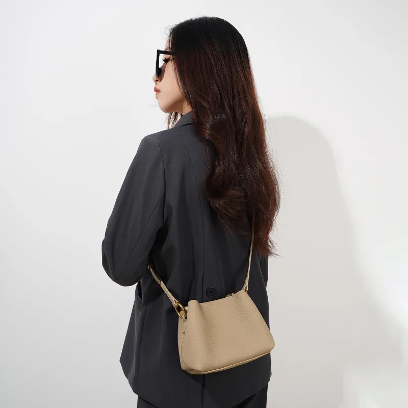 H YXIANG Top Grain Cow Leather Handbag Women's Multicolor-3
