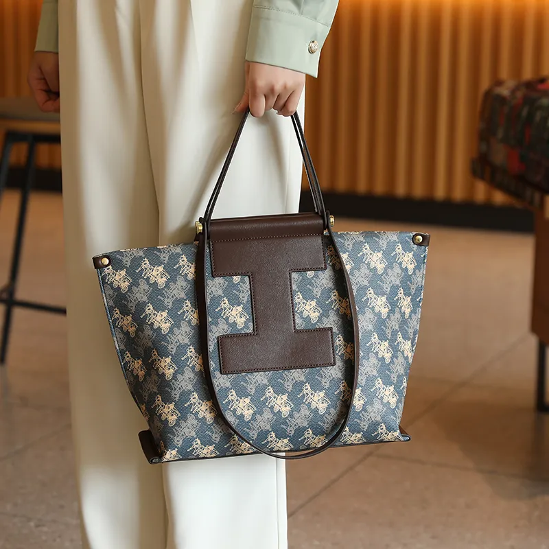 H YXIANG Microfiber Synthetic Leather Tote Bag Shopping Bag Crossbody Bag Shoulder Bag Women's Multicolor-4