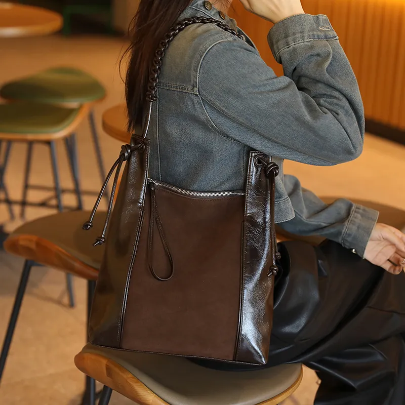 H YXIANG Microfiber Synthetic Leather Shoulder Bag Regular Women's-7