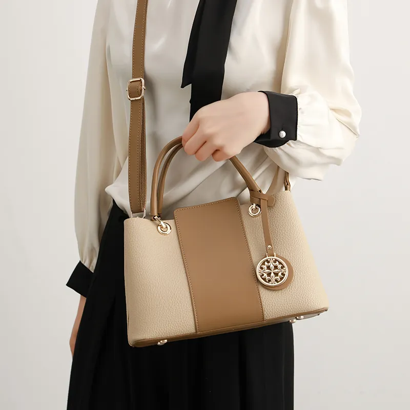 H YXIANG Microfiber Synthetic Leather Shoulder Bag, Handbag Women's-1