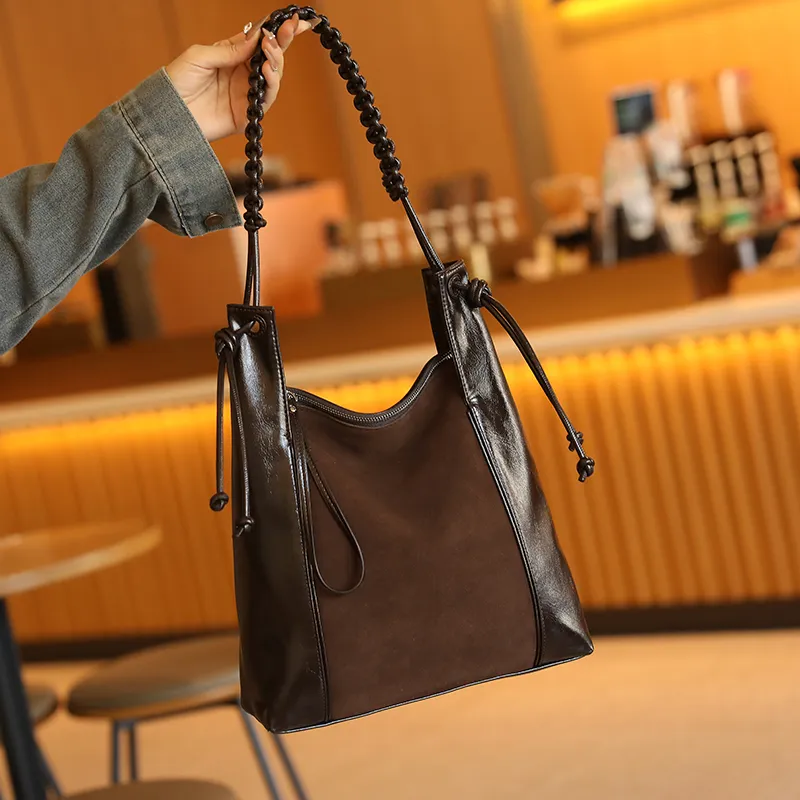 H YXIANG Microfiber Synthetic Leather Shoulder Bag Regular Women's-8