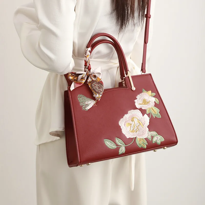H YXIANG Microfiber Synthetic Leather Handbag Women's Multicolor-2
