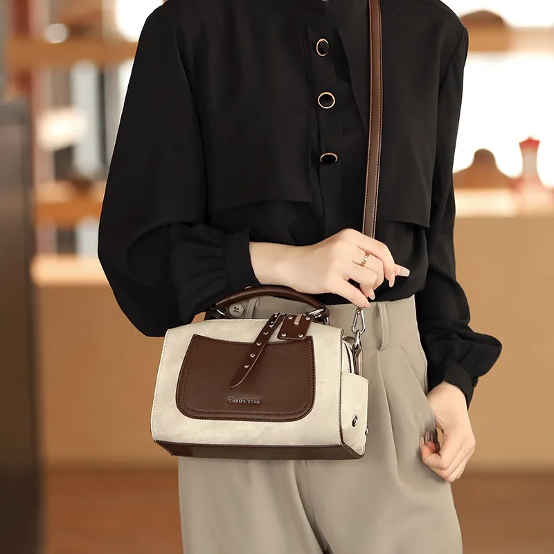 H YXIANG Cow Leather One Shoulder Handbags Regular Women's Multicolor-2