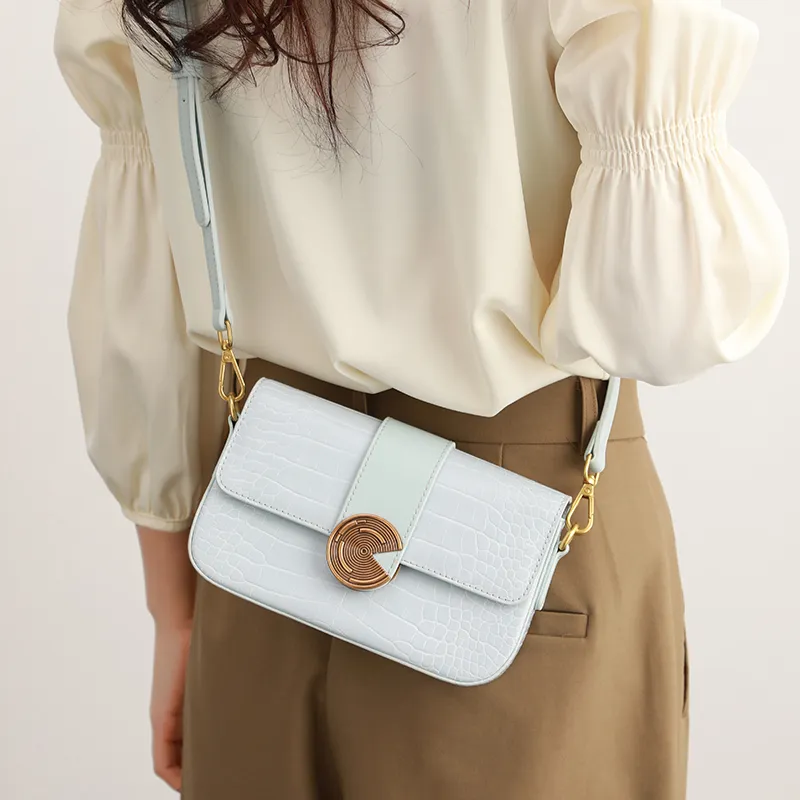 H YXIANG Microfiber Synthetic Leather Shoulder Bag Women's Multicolor-3