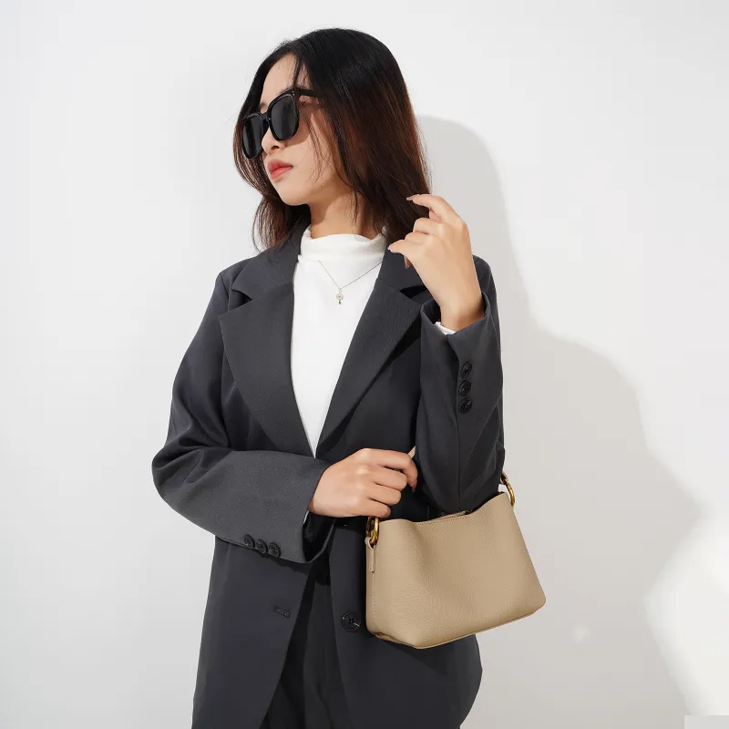H YXIANG Top Grain Cow Leather Handbag Women's Multicolor-5