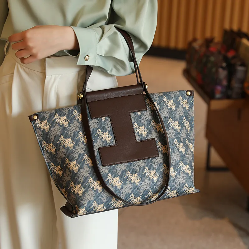 H YXIANG Microfiber Synthetic Leather Tote Bag Shopping Bag Crossbody Bag Shoulder Bag Women's Multicolor-5