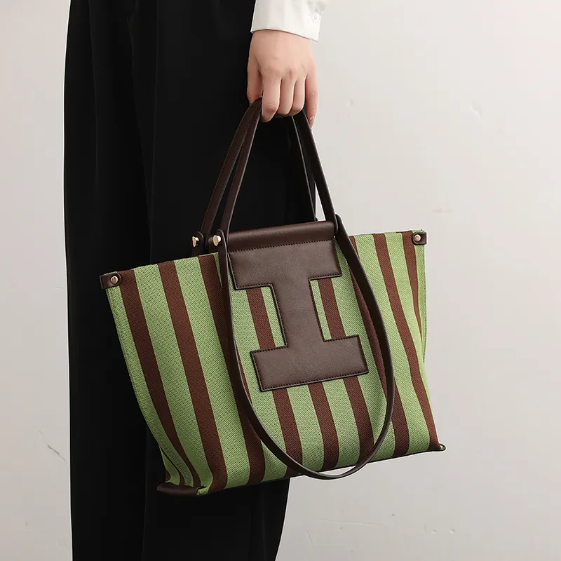 H YXIANG Canvas Tote Bag, Shopping Bag, Crossbody Bag, Handbag Women's Multicolor-5