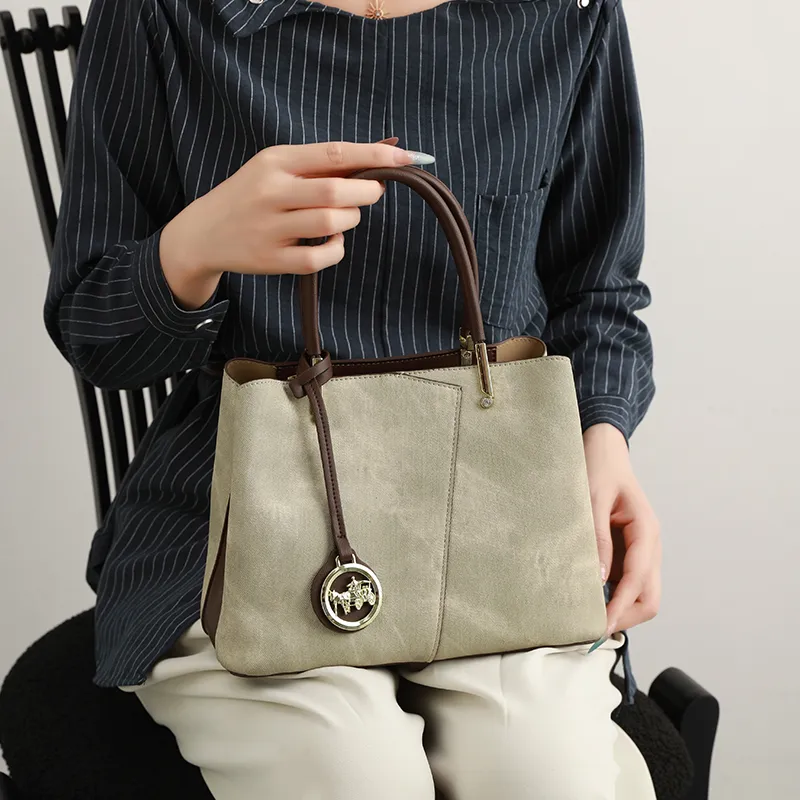 H YXIANG Microfiber Synthetic Leather Shoulder Bag, Crossbody Bag, Handbag Women's Green-6