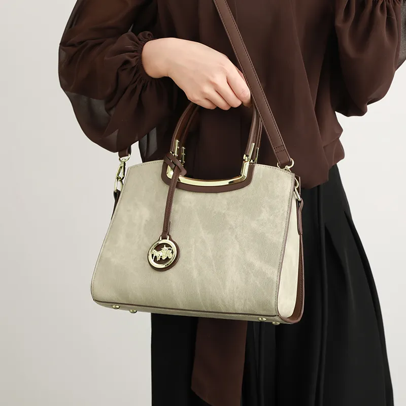 H YXIANG Microfiber Synthetic Leather Shoulder Bag, Crossbody Bag, Handbag Women's Green-1