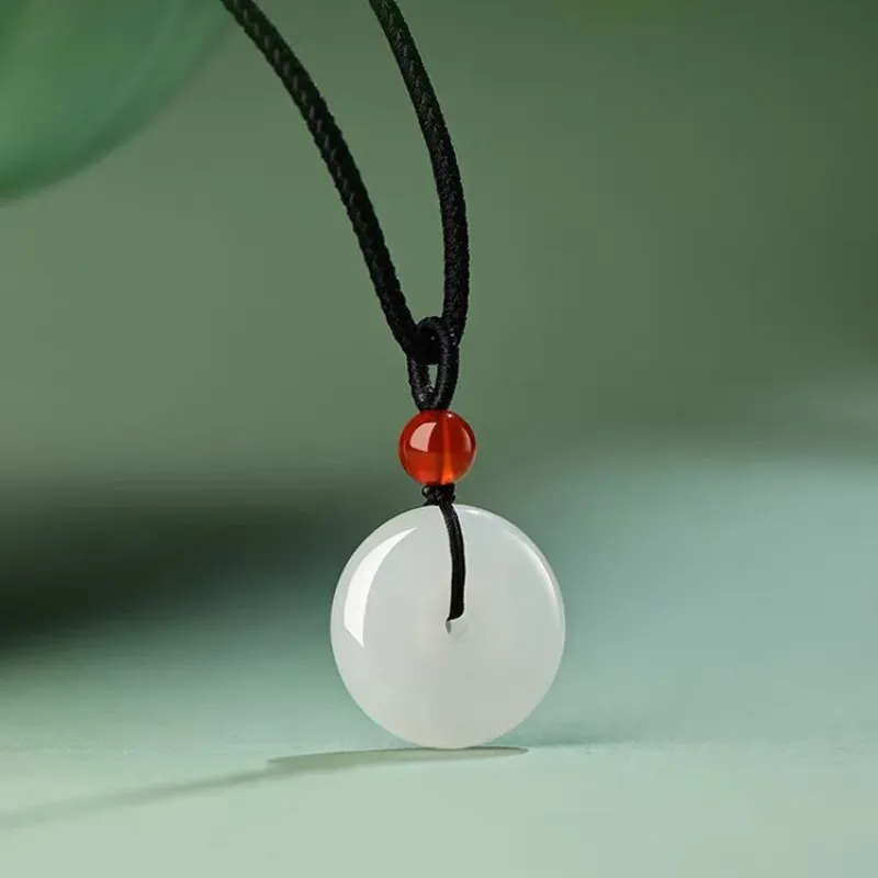 Cuizu Golden Silk Jade Jade Necklaces Unisex-1