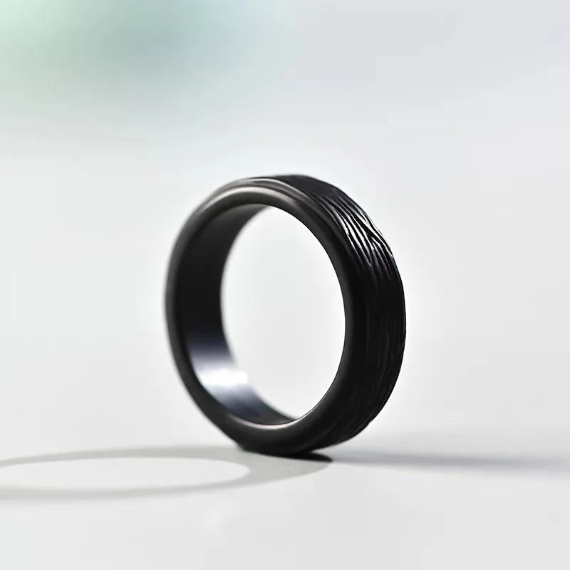 Cuizu Hetian Jade Rings Green Jade Unisex-6