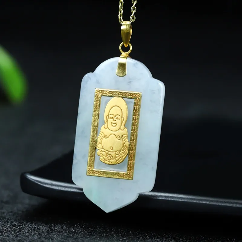 Cuizu Glutinous Jade Necklaces Unisex-1