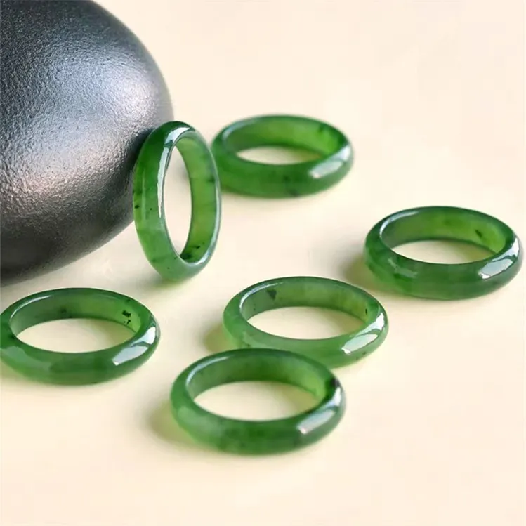 Cuizu Hetian Jade Rings Unisex Jasper-3