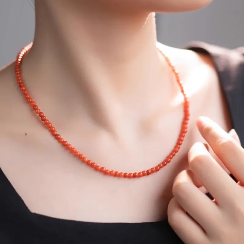 Cuizu Southern Red Agate Necklaces Women's-1