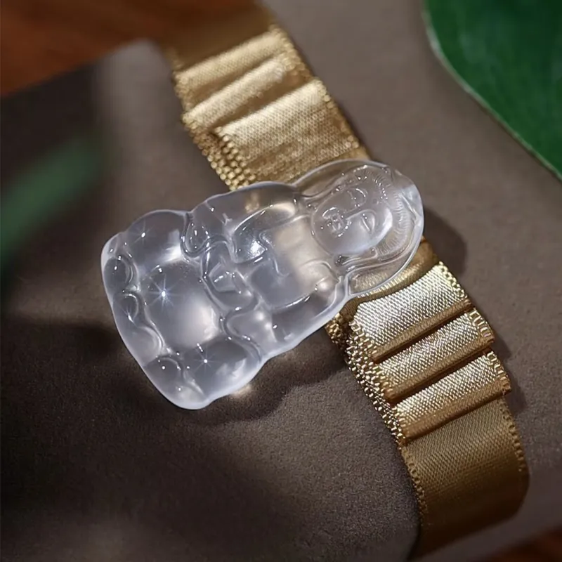 Cuizu Golden Silk Jade Hydrating 'Old Material' Sculpting Essential For Career Advancement Unisex-2