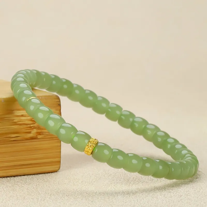 Cuizu Hetian Jade Bracelets Green Jade Unisex-1