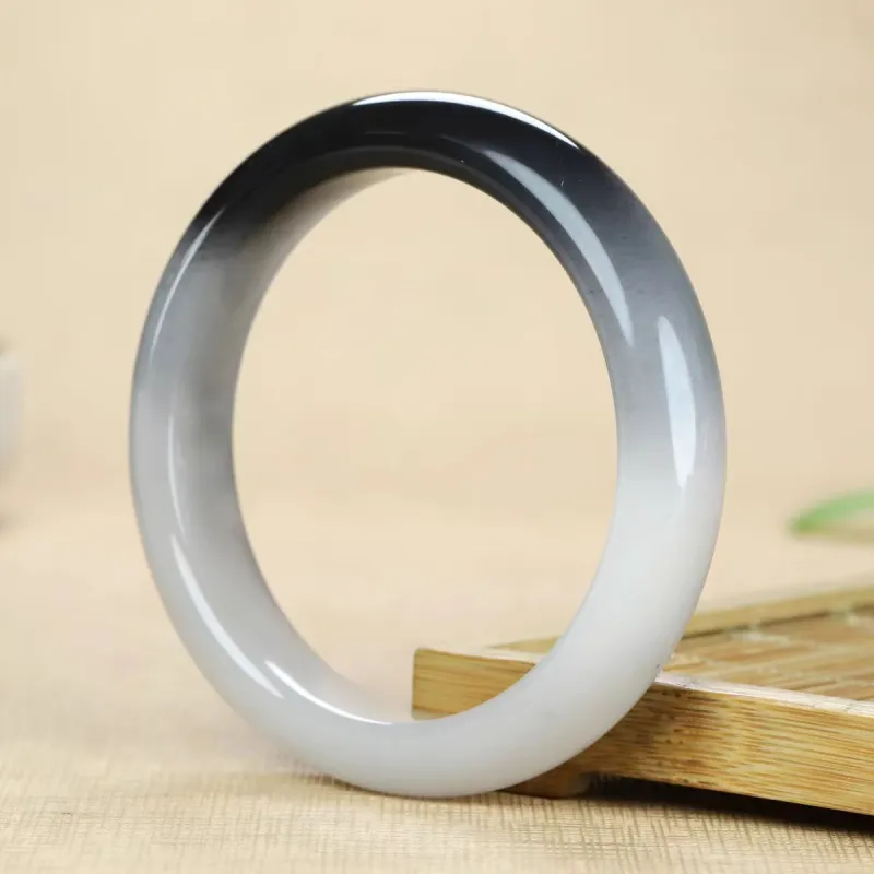 Cuizu Golden Silk Jade Bangles Unisex-4